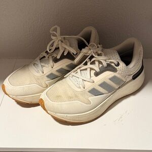 Adidas Cream and Gray shoes